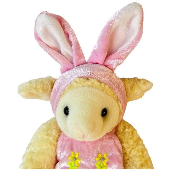 Chrisha Playful Plush Lamb Bunny Rabbit Ear 8 IN Sheep Easter Stuffed Animal Toy - Picture 2 of 5